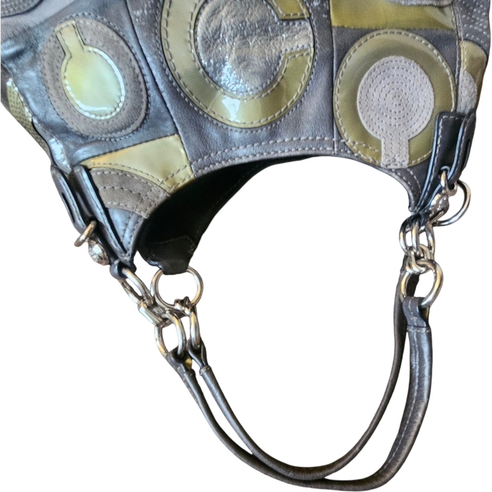Coach Shoulder Purse HandBag Madison Maggie Mia 15770Multicolor Patchwork - Picture 6 of 16
